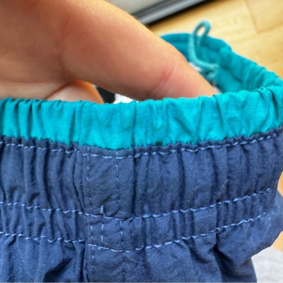 VINTAGE SUN SATIONS SPORTS WEAR BLUE SWIM SHORTS - L - Picture 4 of 15